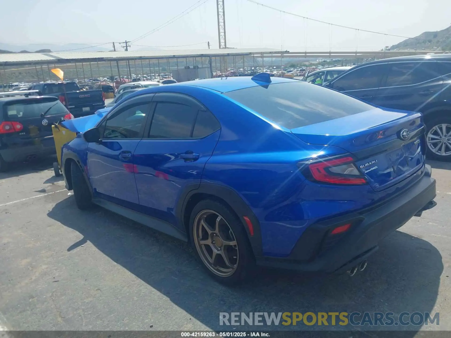 3 fotografías del automóvil dañado JF1VBAA64N9002223 SUBARU WRX 2022