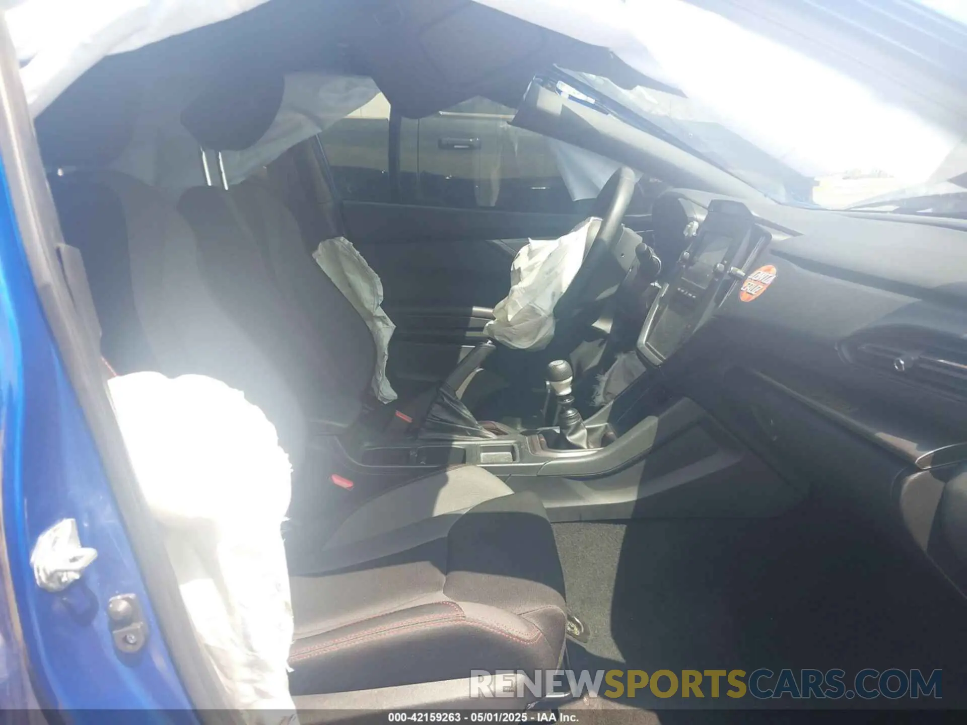 5 fotografías del automóvil dañado JF1VBAA64N9002223 SUBARU WRX 2022