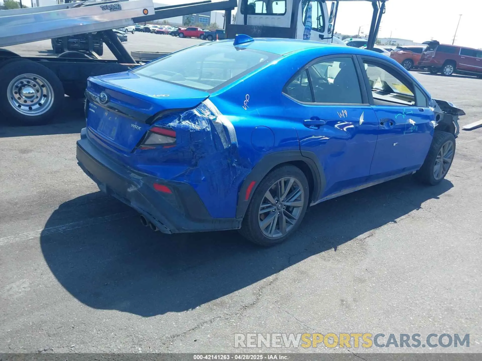 4 fotografías del automóvil dañado JF1VBAA64N9024903 SUBARU WRX 2022