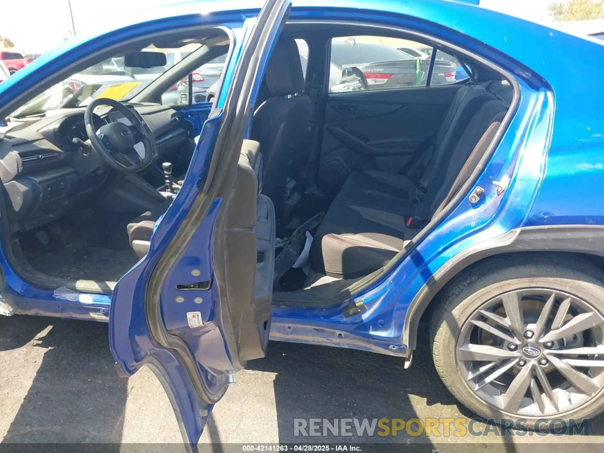 8 fotografías del automóvil dañado JF1VBAA64N9024903 SUBARU WRX 2022