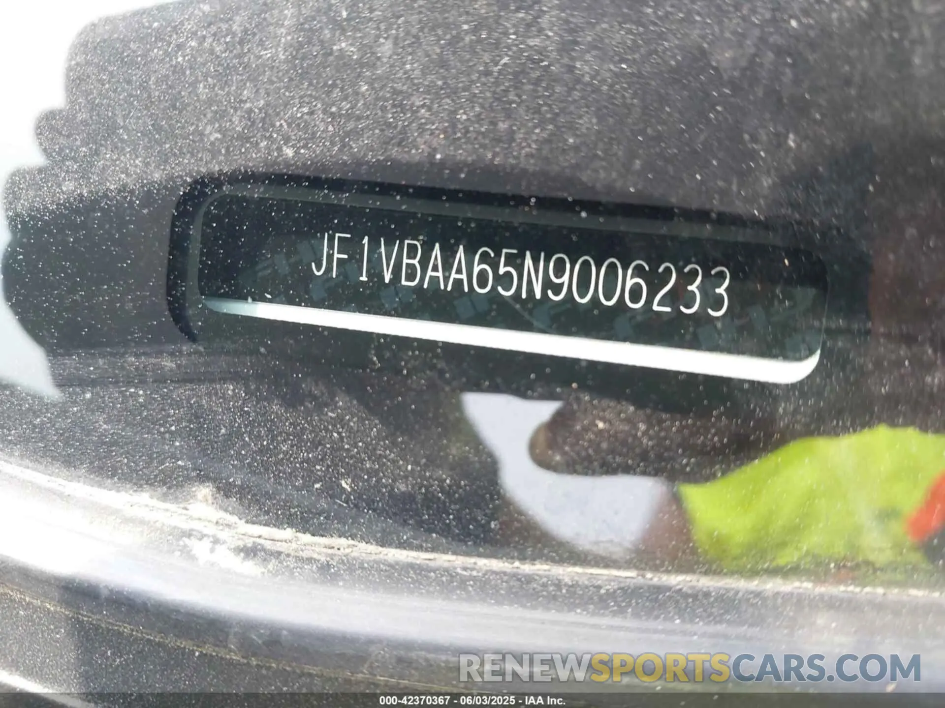 9 fotografías del automóvil dañado JF1VBAA65N9006233 SUBARU WRX 2022