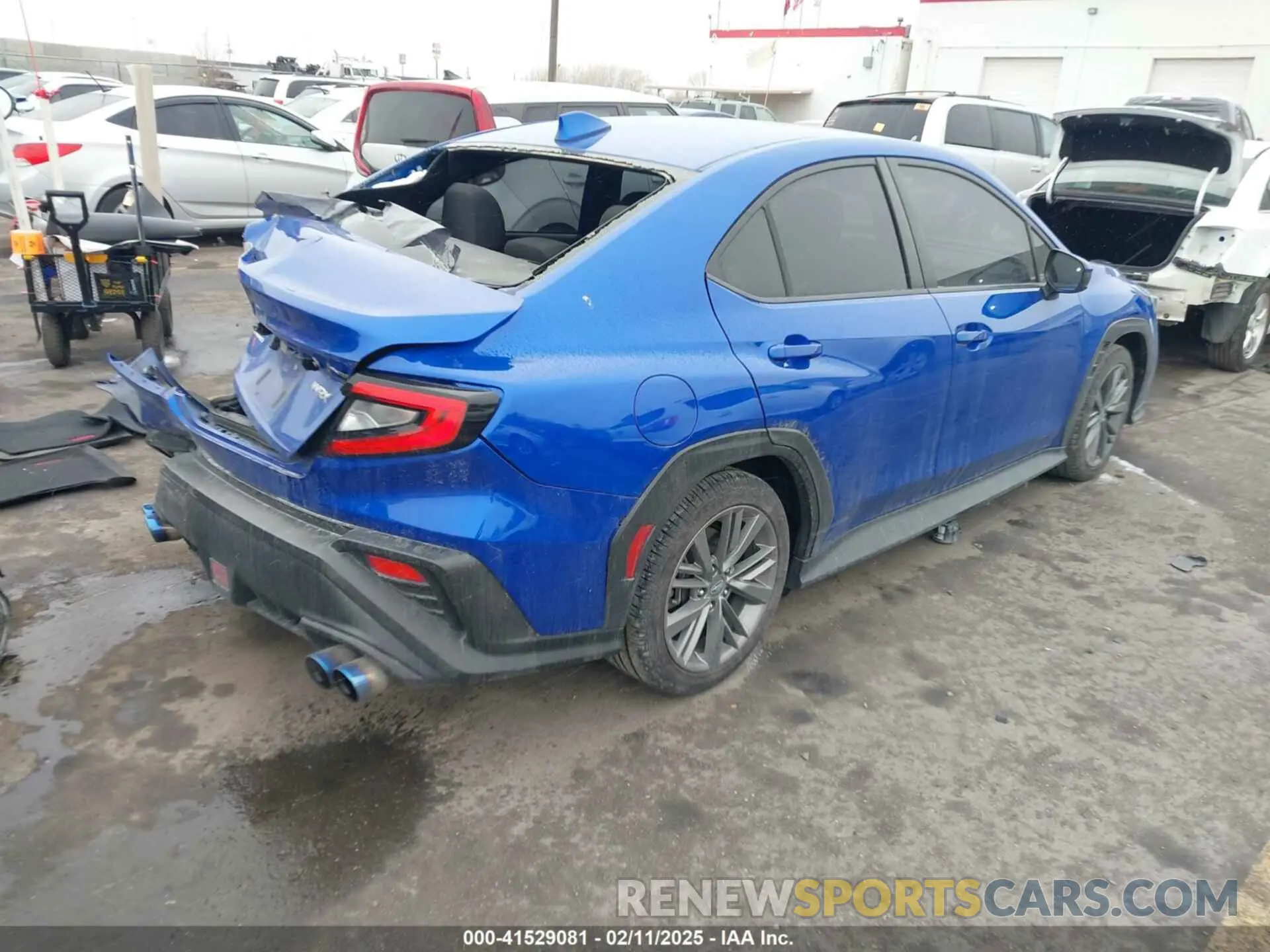 4 fotografías del automóvil dañado JF1VBAA65N9013795 SUBARU WRX 2022
