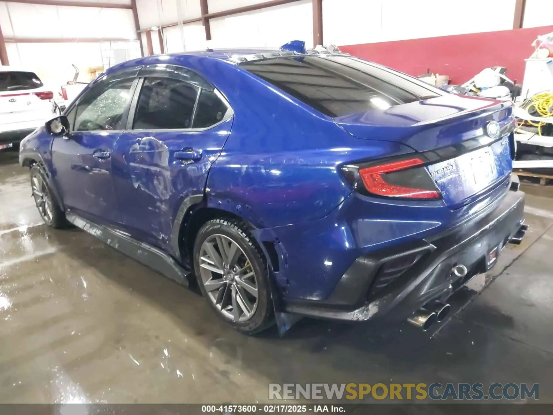 3 fotografías del automóvil dañado JF1VBAA67N9006105 SUBARU WRX 2022