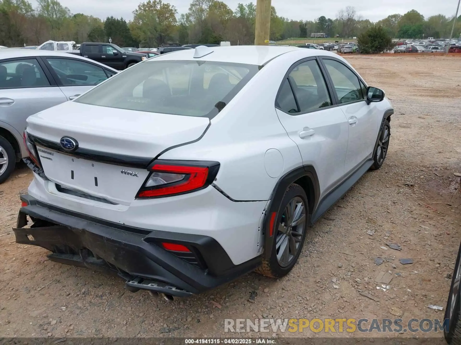 4 fotografías del automóvil dañado JF1VBAA68N9017257 SUBARU WRX 2022
