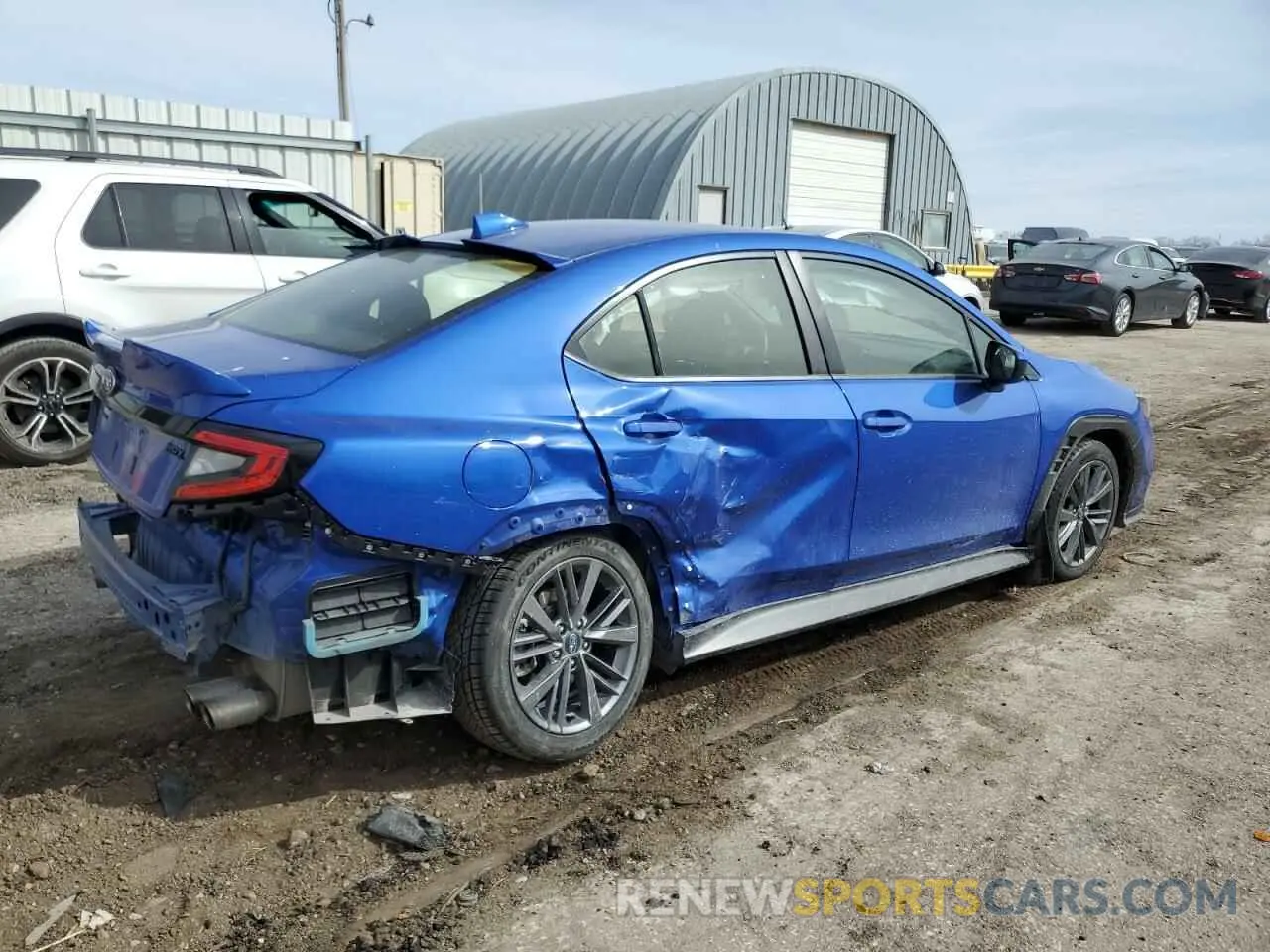 3 fotografías del automóvil dañado JF1VBAA68N9027433 SUBARU WRX 2022