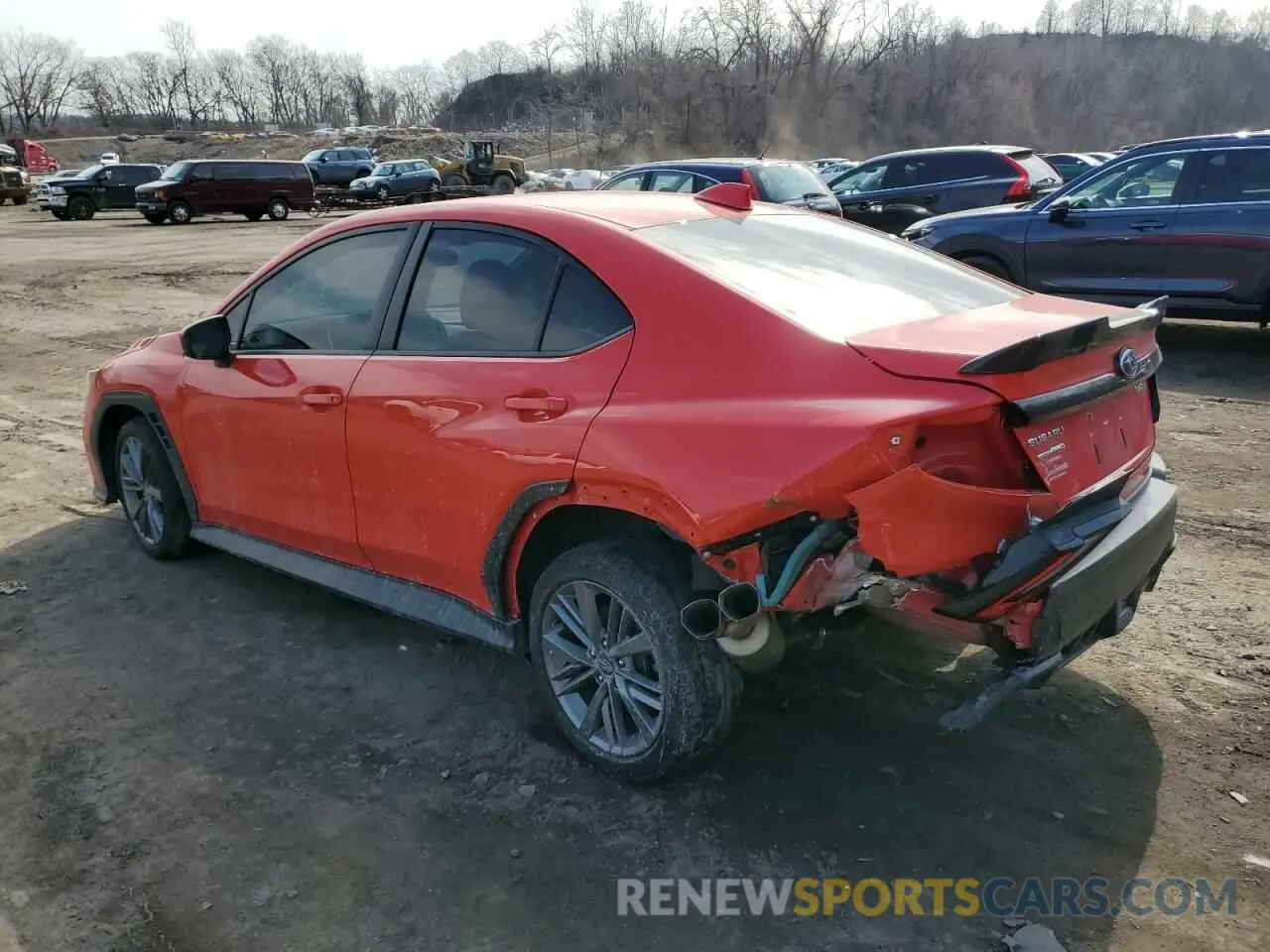 2 fotografías del automóvil dañado JF1VBAA6XN9028647 SUBARU WRX 2022