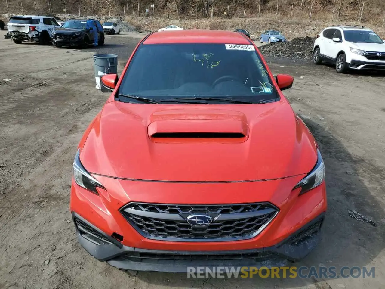 5 fotografías del automóvil dañado JF1VBAA6XN9028647 SUBARU WRX 2022