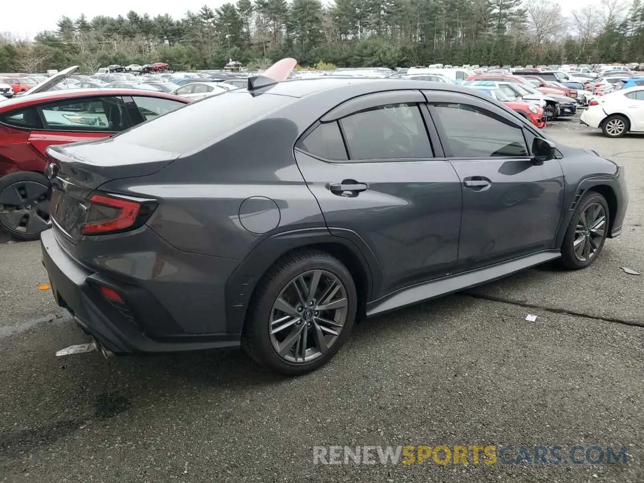 3 fotografías del automóvil dañado JF1VBAB6XN8025199 SUBARU WRX 2022