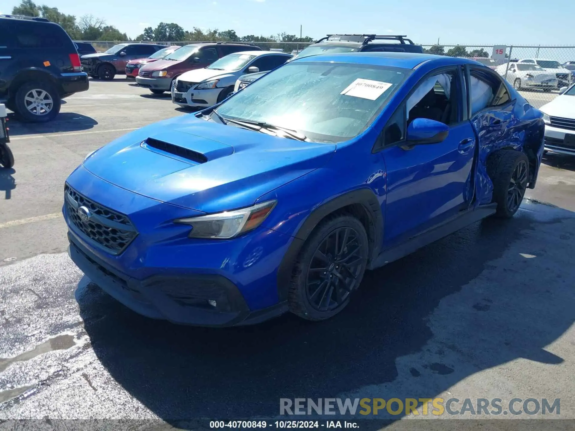 2 fotografías del automóvil dañado JF1VBAF61N9007775 SUBARU WRX 2022