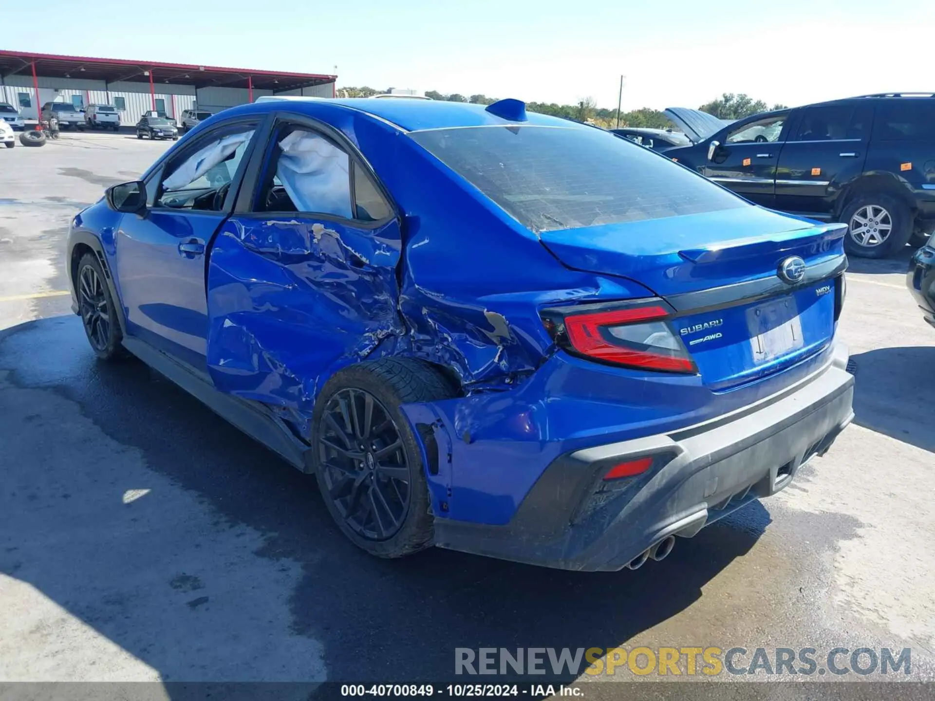 3 fotografías del automóvil dañado JF1VBAF61N9007775 SUBARU WRX 2022