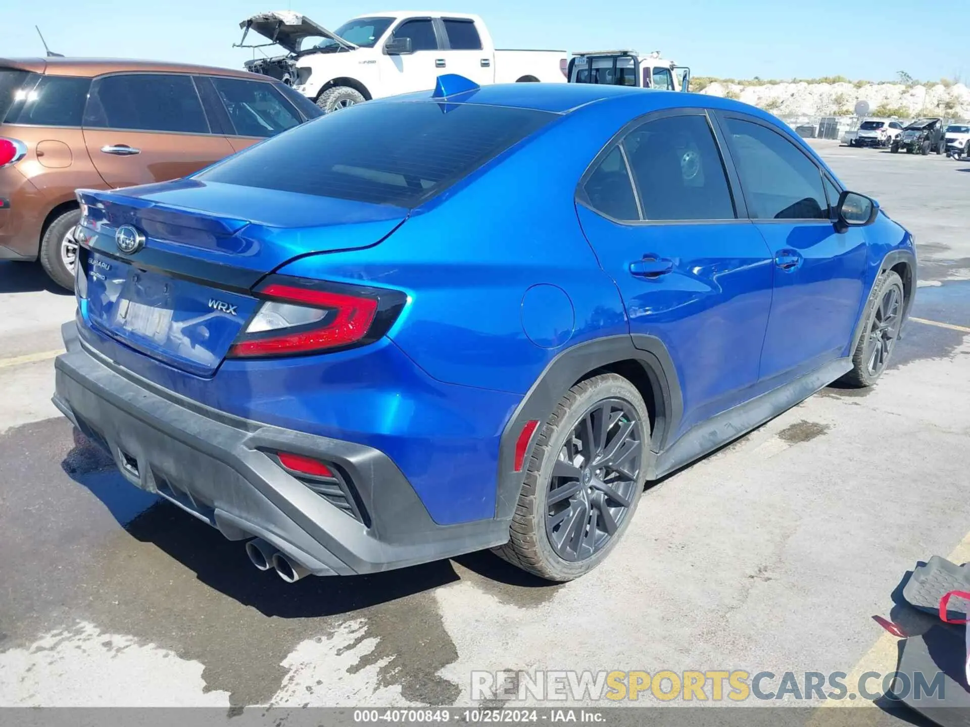 4 fotografías del automóvil dañado JF1VBAF61N9007775 SUBARU WRX 2022