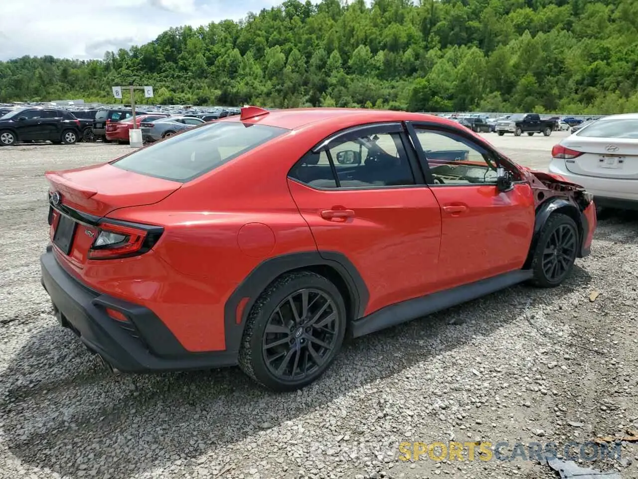 3 fotografías del automóvil dañado JF1VBAF63N9028465 SUBARU WRX 2022