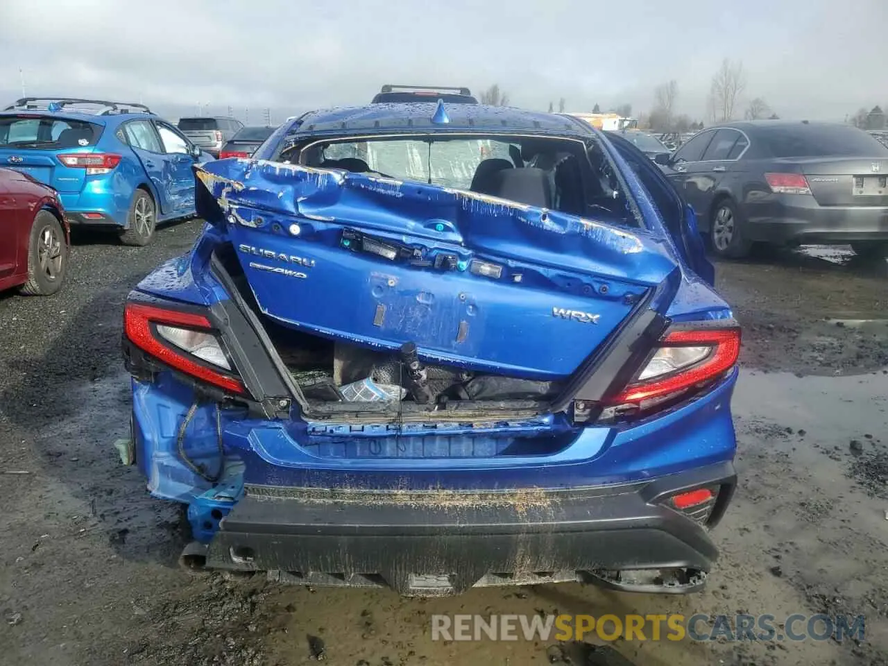 6 fotografías del automóvil dañado JF1VBAF64N9011707 SUBARU WRX 2022