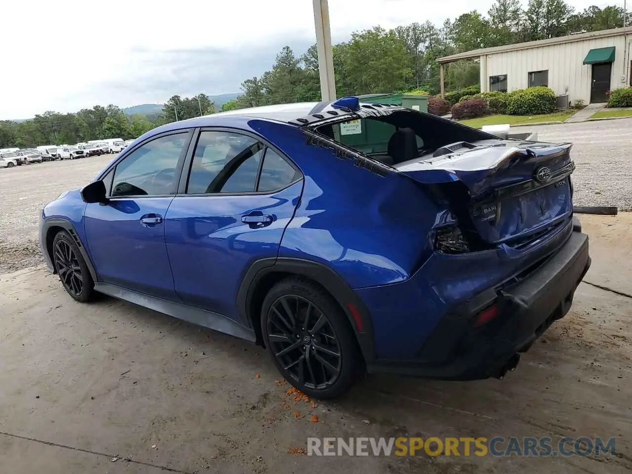 2 fotografías del automóvil dañado JF1VBAF64N9029561 SUBARU WRX 2022