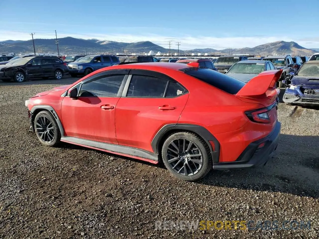2 fotografías del automóvil dañado JF1VBAF6XN9012568 SUBARU WRX 2022