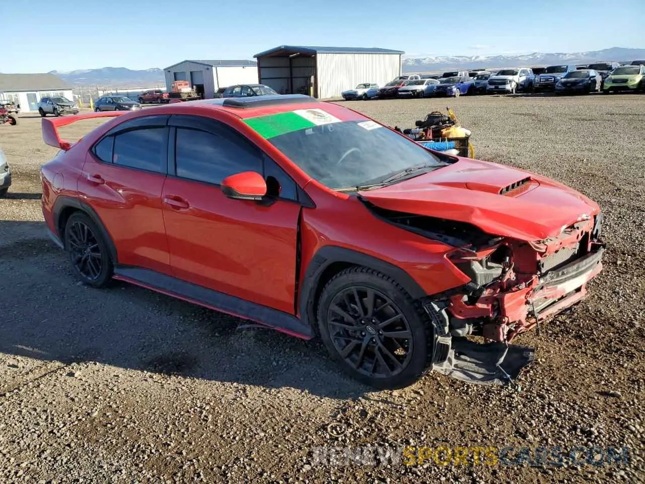 4 fotografías del automóvil dañado JF1VBAF6XN9012568 SUBARU WRX 2022