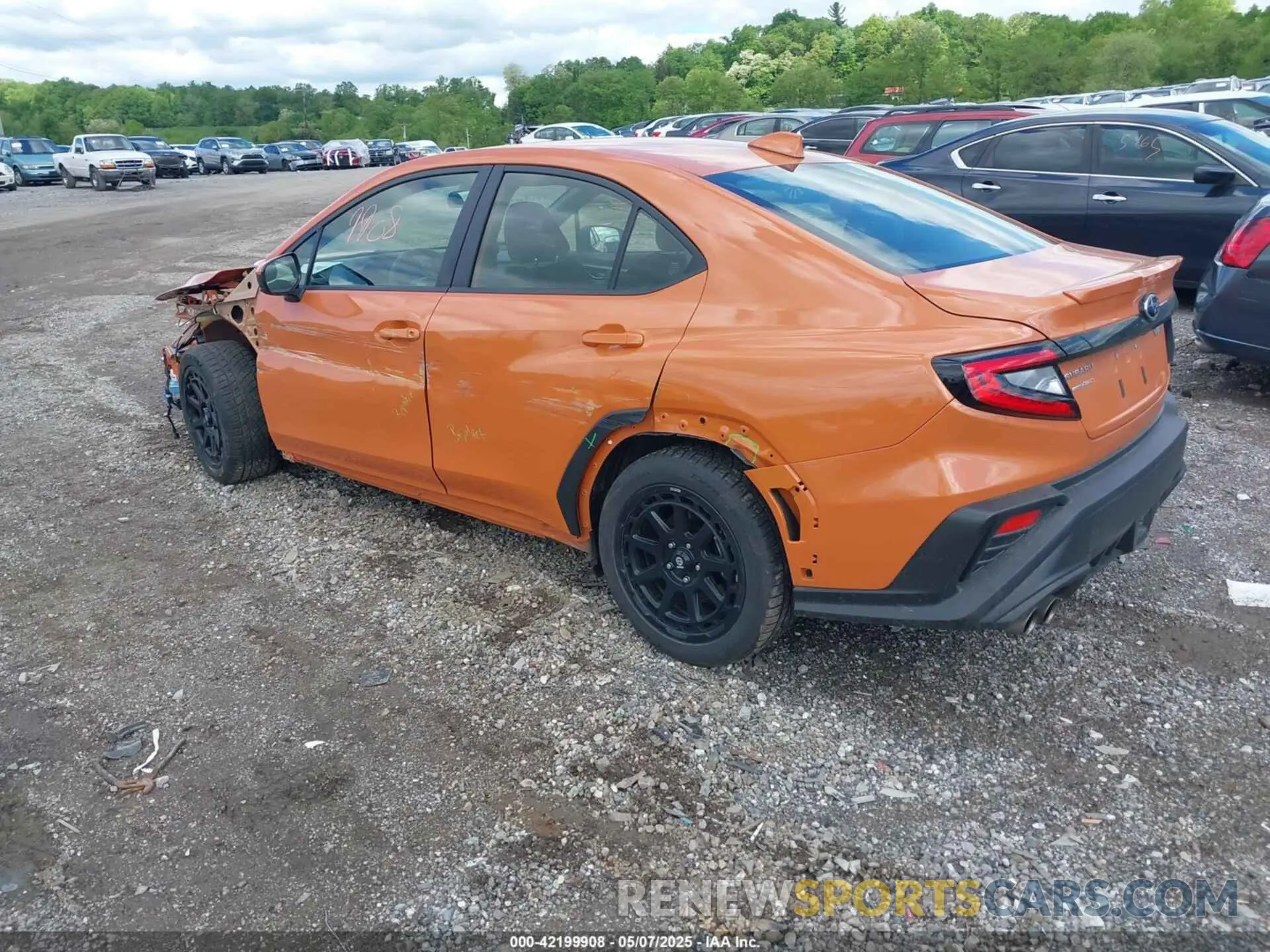 3 fotografías del automóvil dañado JF1VBAF6XN9026454 SUBARU WRX 2022