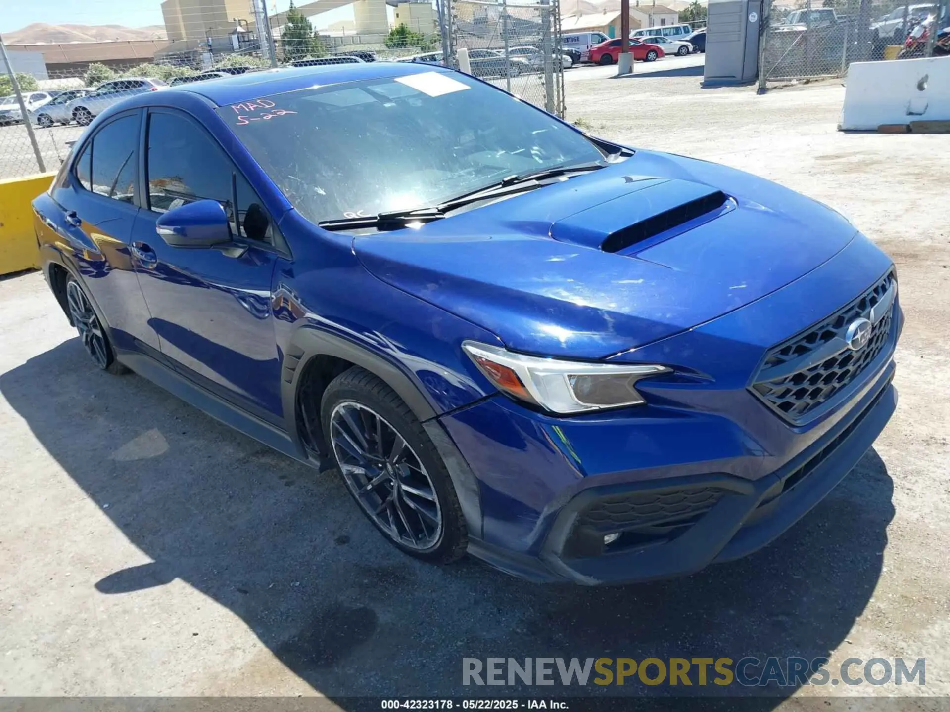 1 fotografías del automóvil dañado JF1VBAL6XN9013238 SUBARU WRX 2022