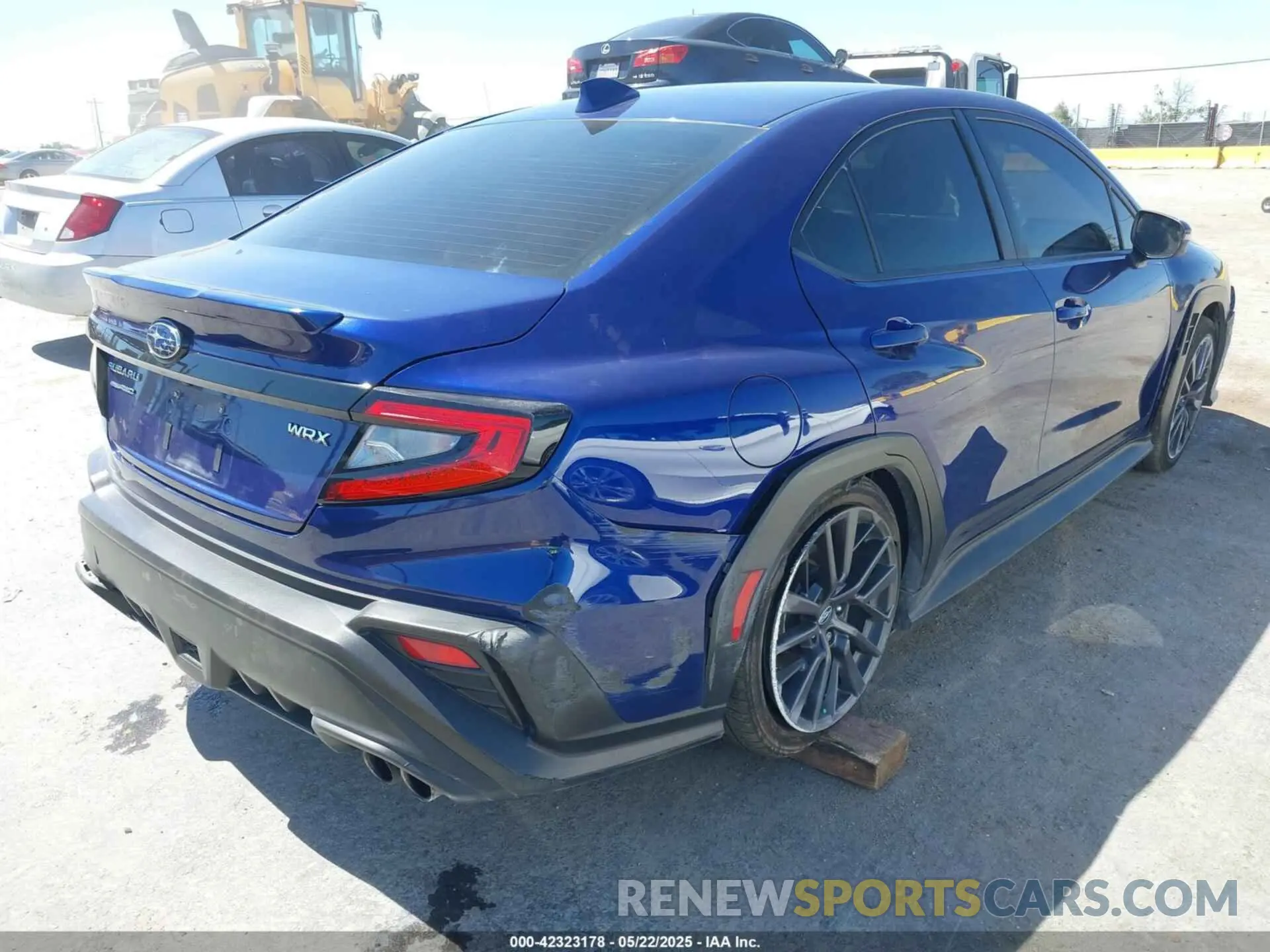 4 fotografías del automóvil dañado JF1VBAL6XN9013238 SUBARU WRX 2022
