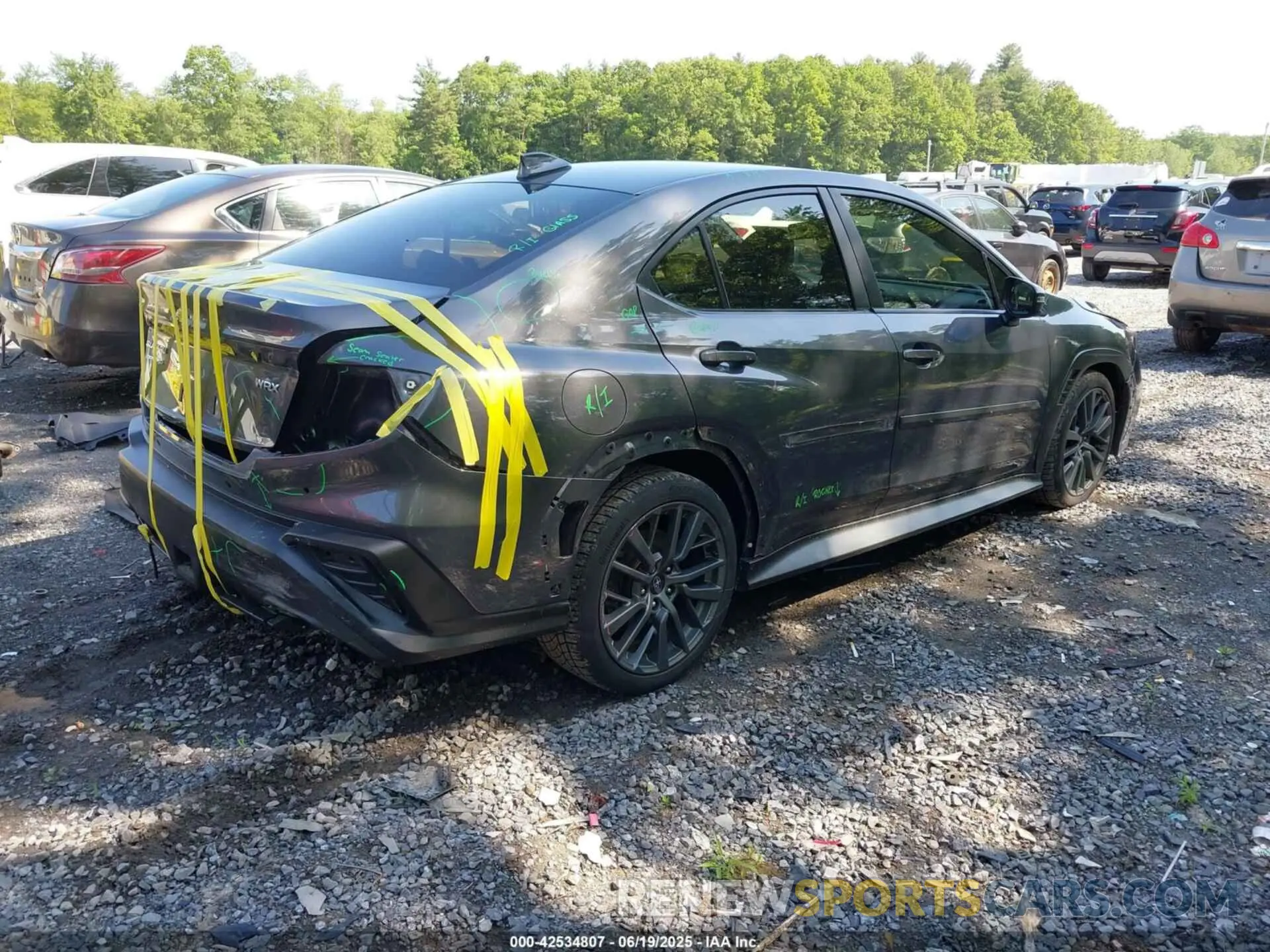 4 fotografías del automóvil dañado JF1VBAU6XN8008061 SUBARU WRX 2022