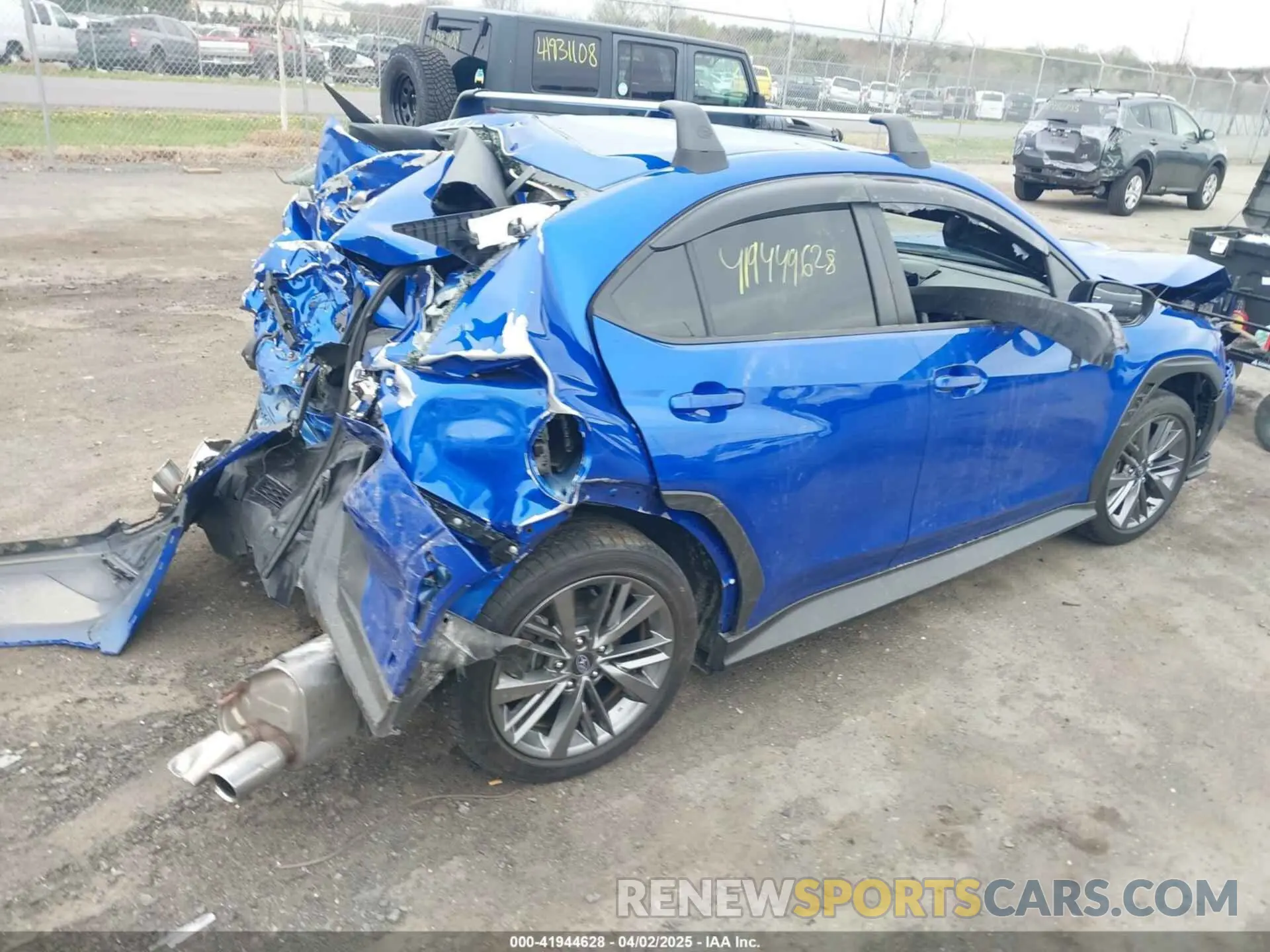 4 fotografías del automóvil dañado JF1VBAA65P9812785 SUBARU WRX 2023