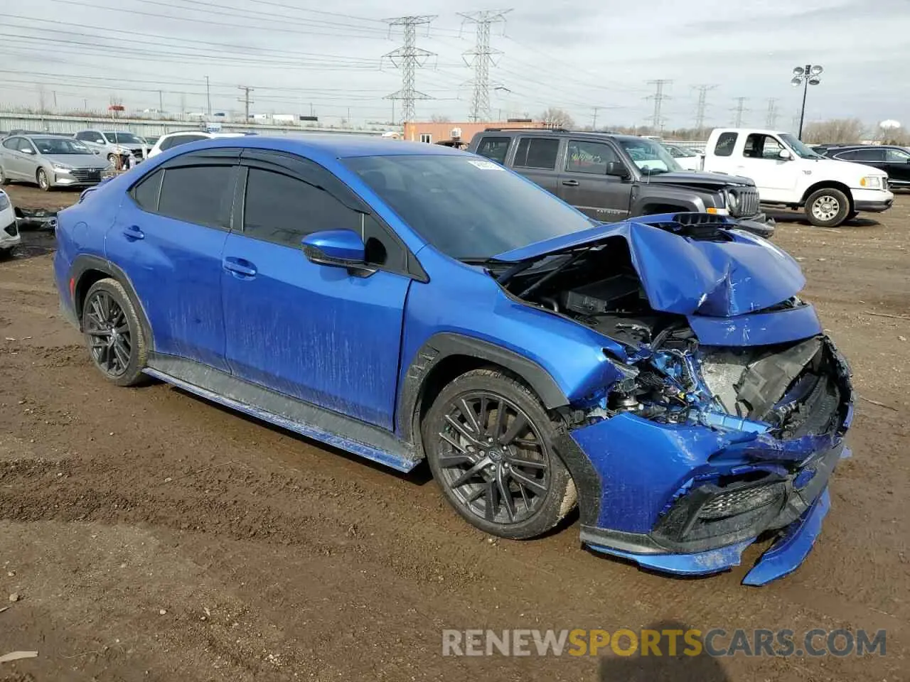 4 fotografías del automóvil dañado JF1VBAF60P9814999 SUBARU WRX 2023
