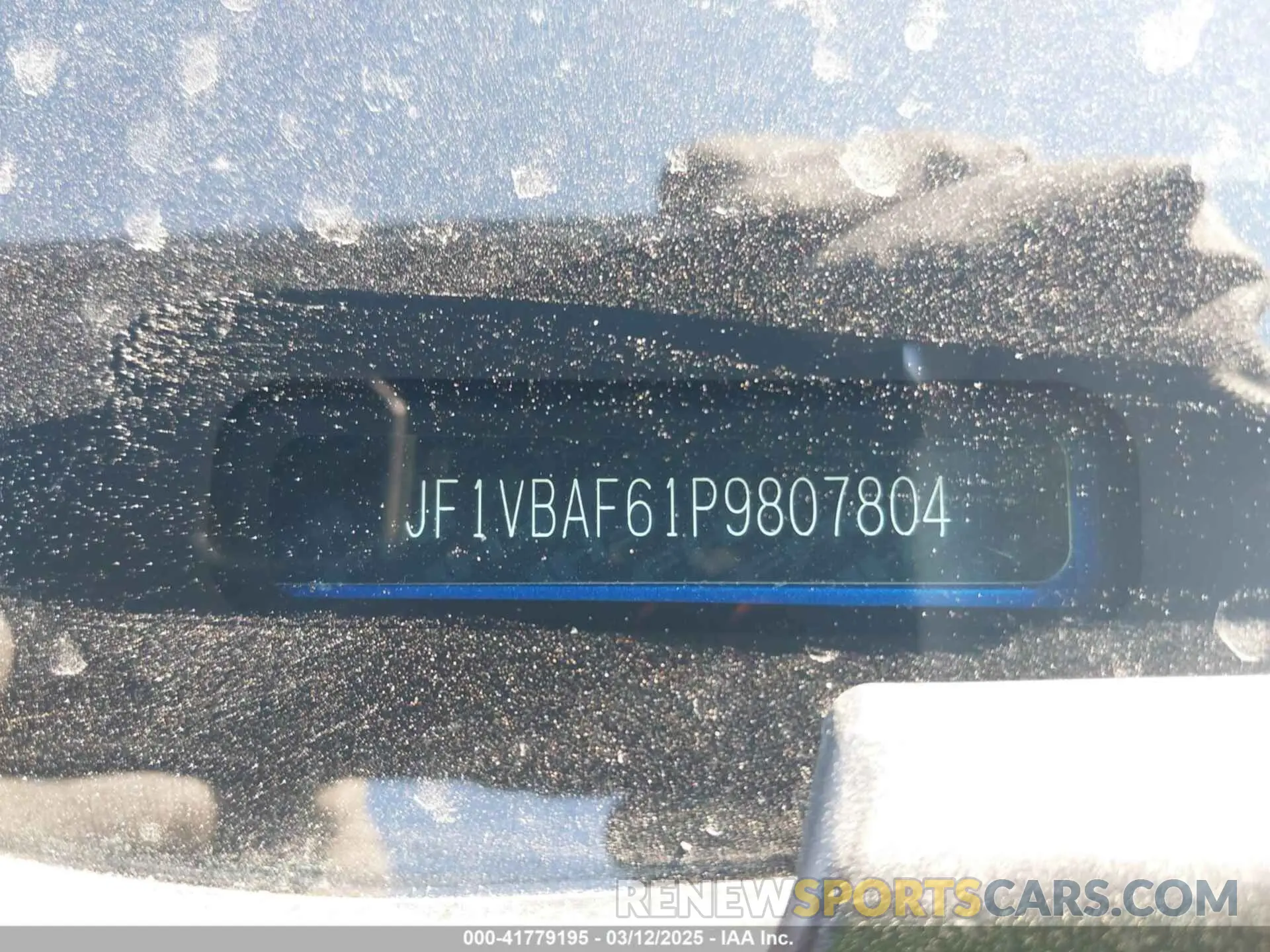 9 fotografías del automóvil dañado JF1VBAF61P9807804 SUBARU WRX 2023
