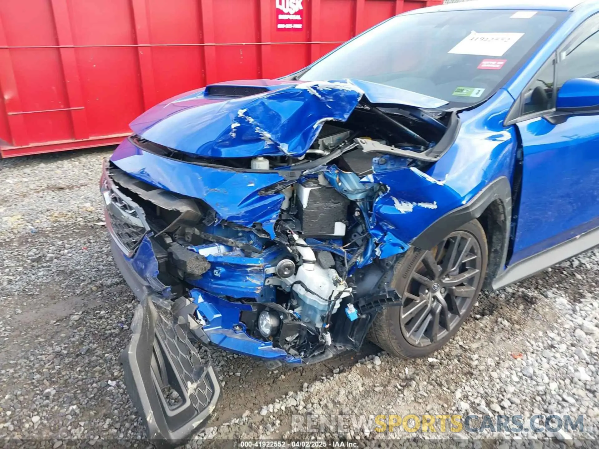 6 fotografías del automóvil dañado JF1VBAF63P9803317 SUBARU WRX 2023