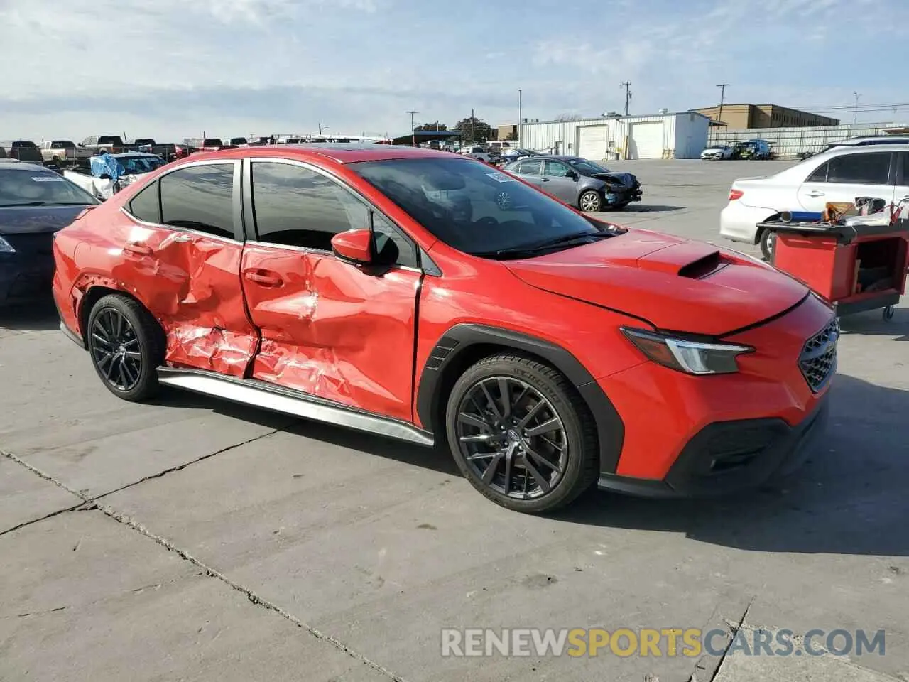 4 fotografías del automóvil dañado JF1VBAF66P9812481 SUBARU WRX 2023