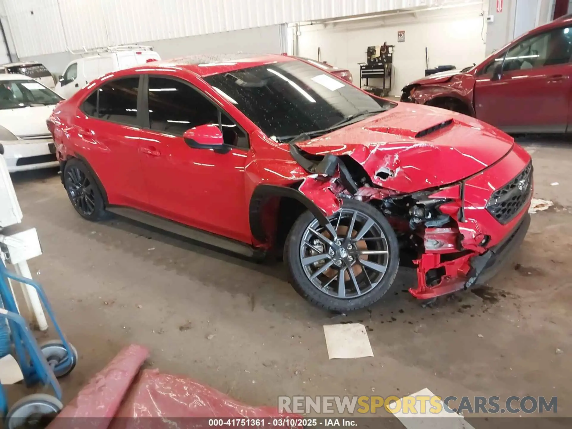 1 fotografías del automóvil dañado JF1VBAF68P9824082 SUBARU WRX 2023