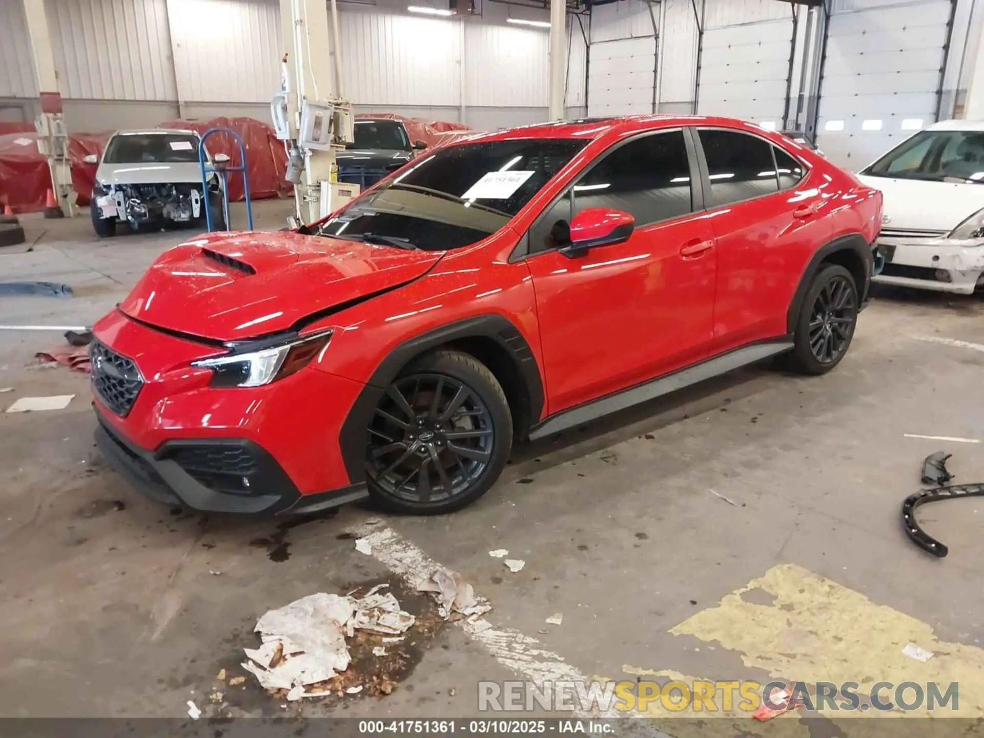 2 fotografías del automóvil dañado JF1VBAF68P9824082 SUBARU WRX 2023