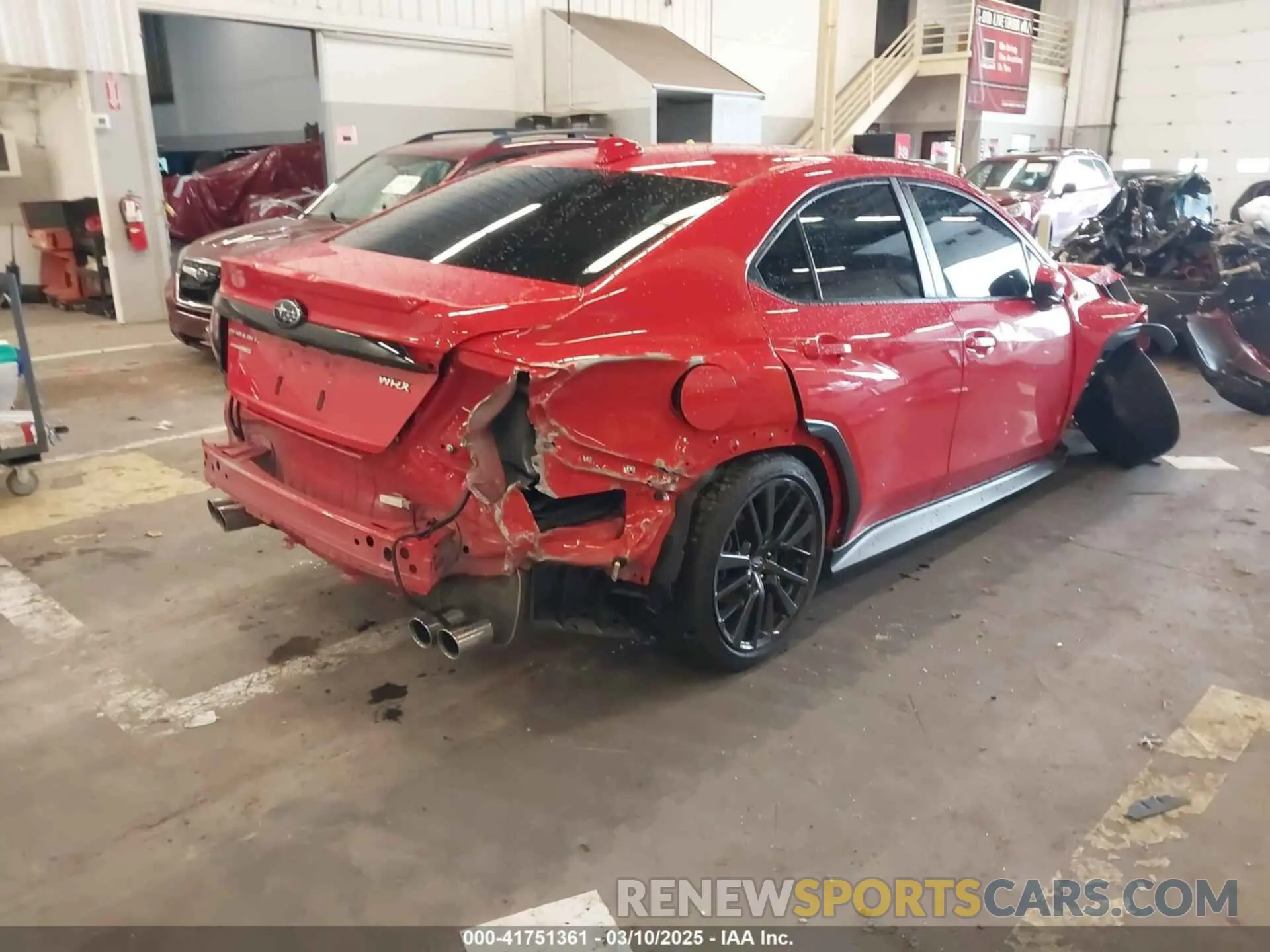 4 fotografías del automóvil dañado JF1VBAF68P9824082 SUBARU WRX 2023