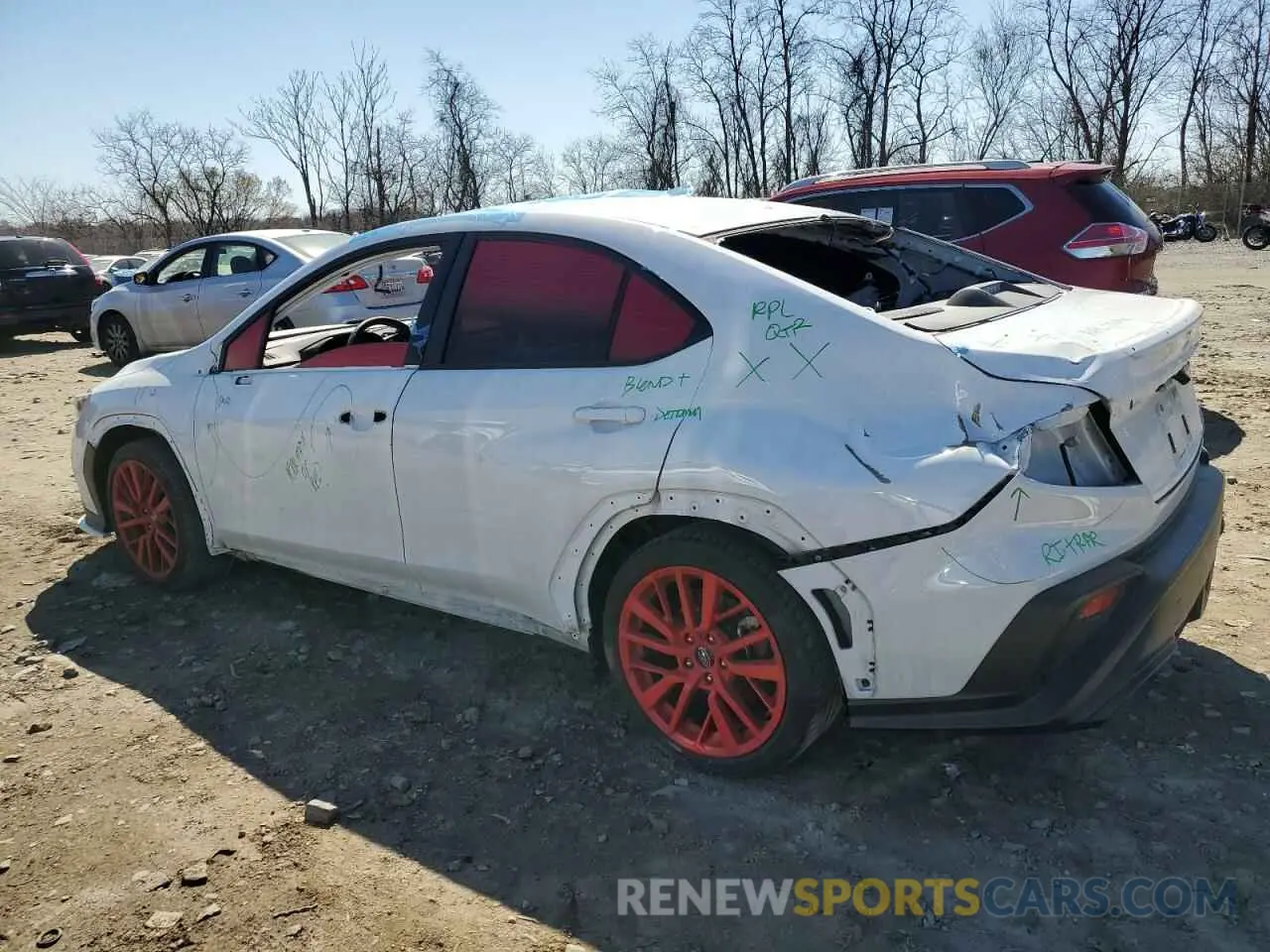 2 fotografías del automóvil dañado JF1VBAL69P9803990 SUBARU WRX 2023