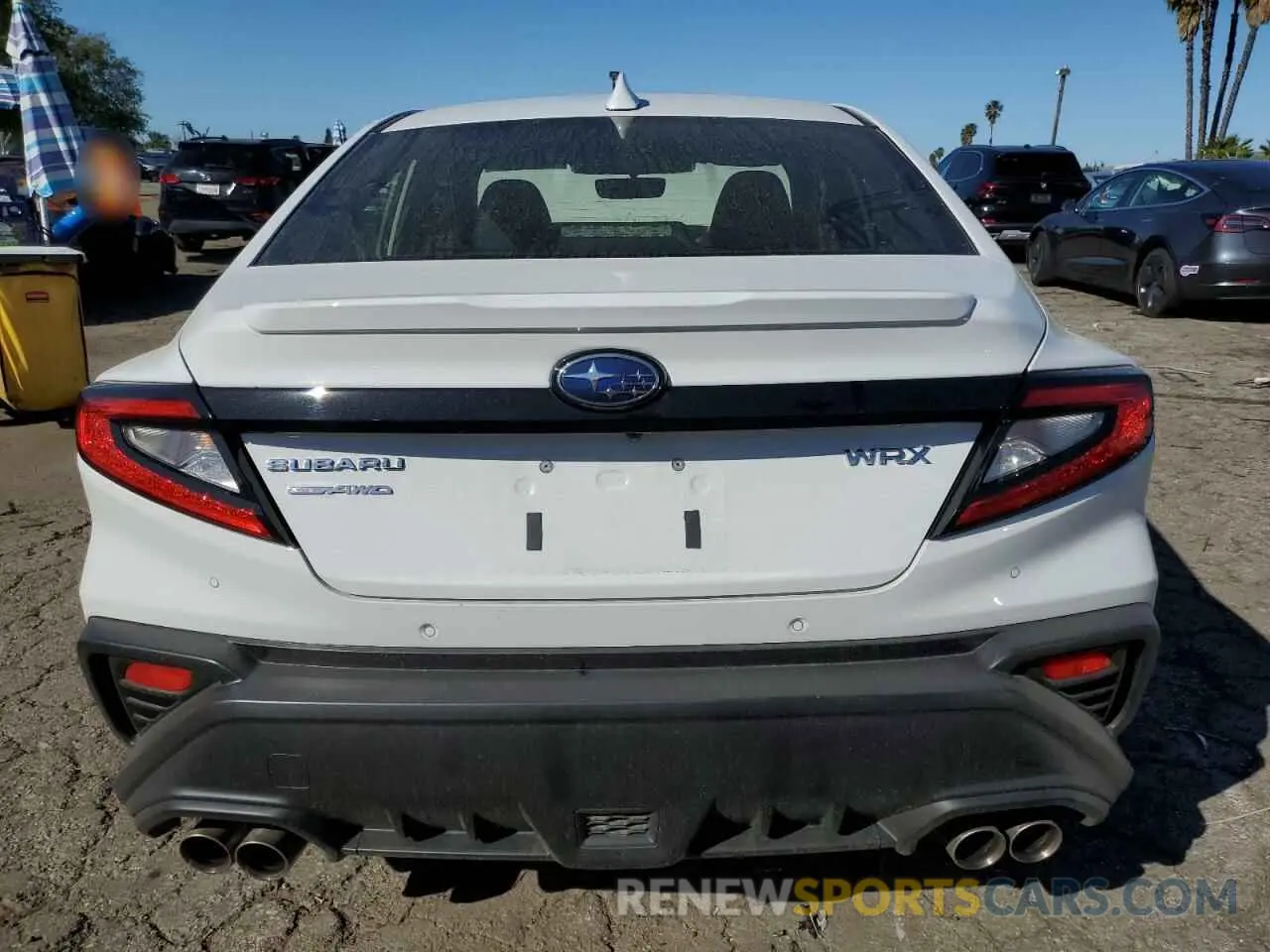 6 fotografías del automóvil dañado JF1VBAN65P8806677 SUBARU WRX 2023