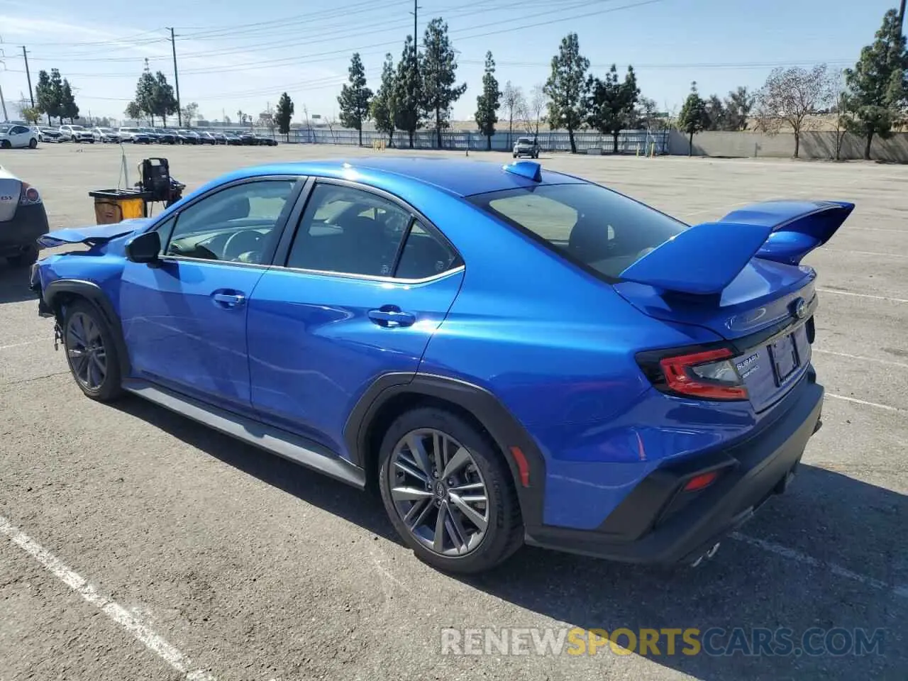 2 fotografías del automóvil dañado JF1VBAB6XR9802156 SUBARU WRX 2024