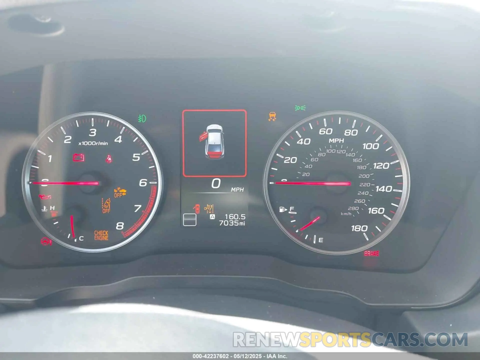 7 fotografías del automóvil dañado JF1VBAY62R9818147 SUBARU WRX 2024