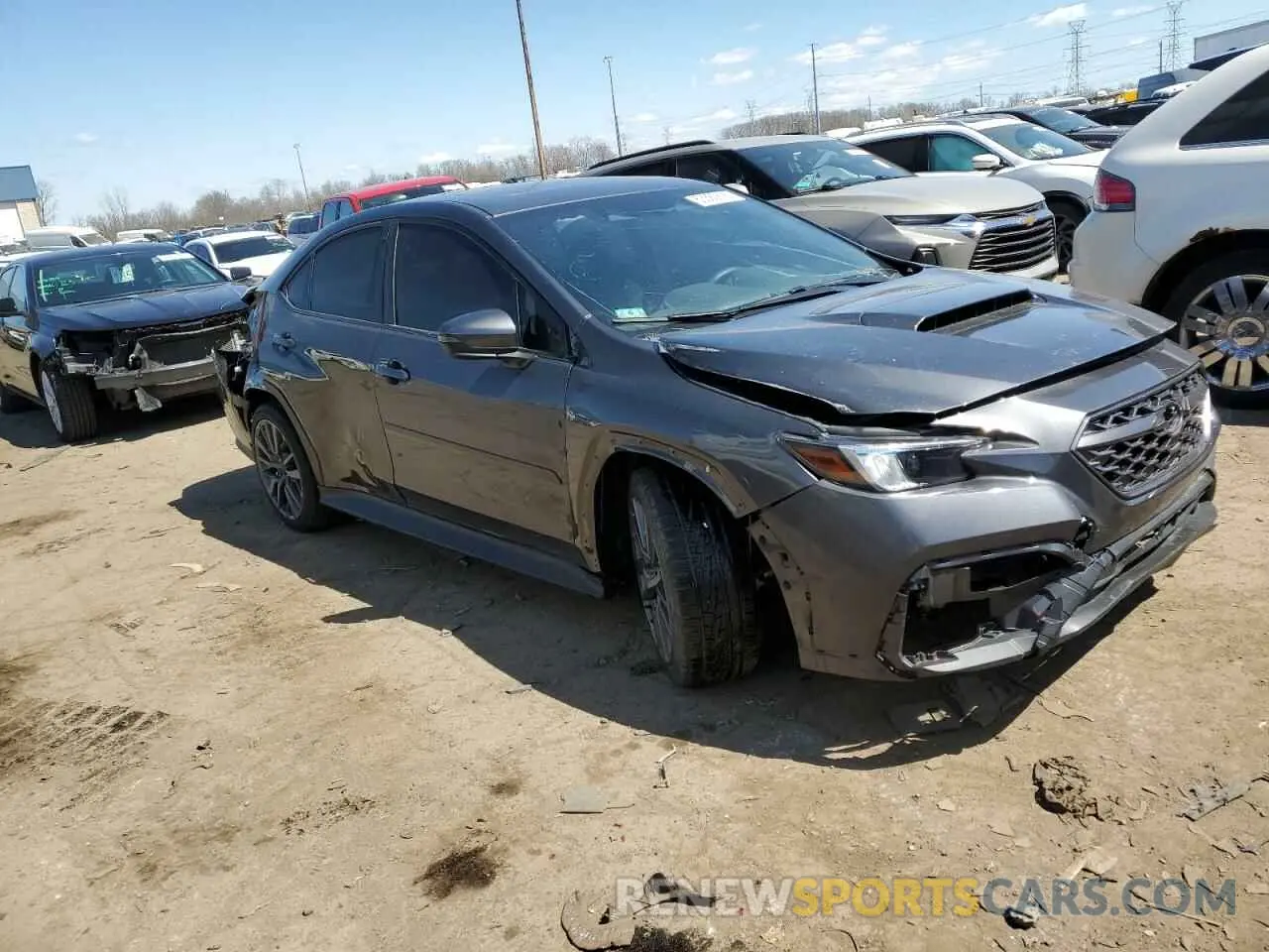 4 fotografías del automóvil dañado JF1VBAU69N8006950 SUBARU WRX GT 2022
