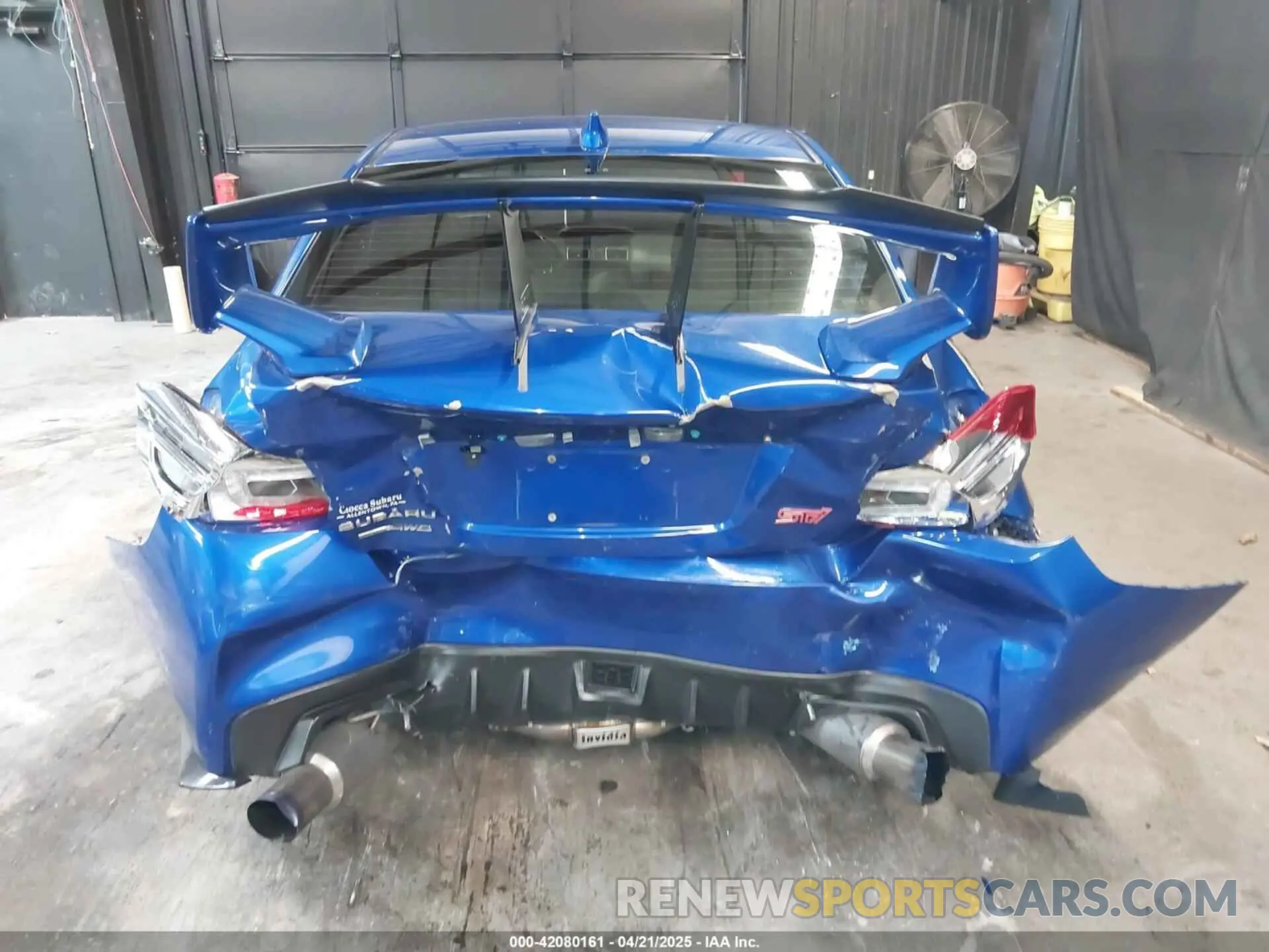 16 fotografías del automóvil dañado JF1VA2R61K9811364 SUBARU WRX STI 2019