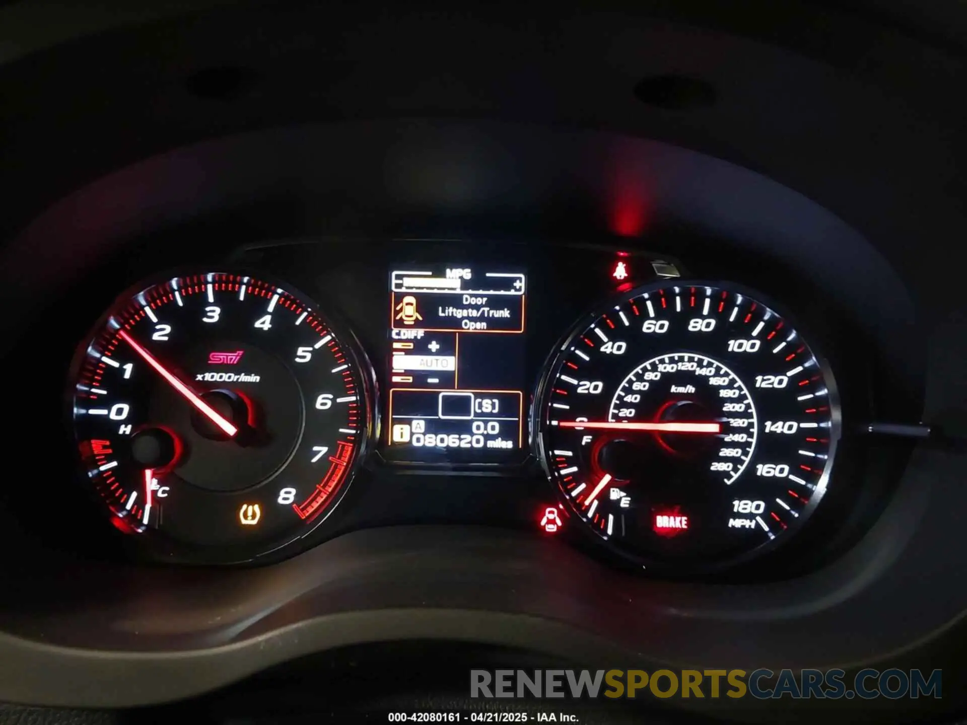 7 fotografías del automóvil dañado JF1VA2R61K9811364 SUBARU WRX STI 2019