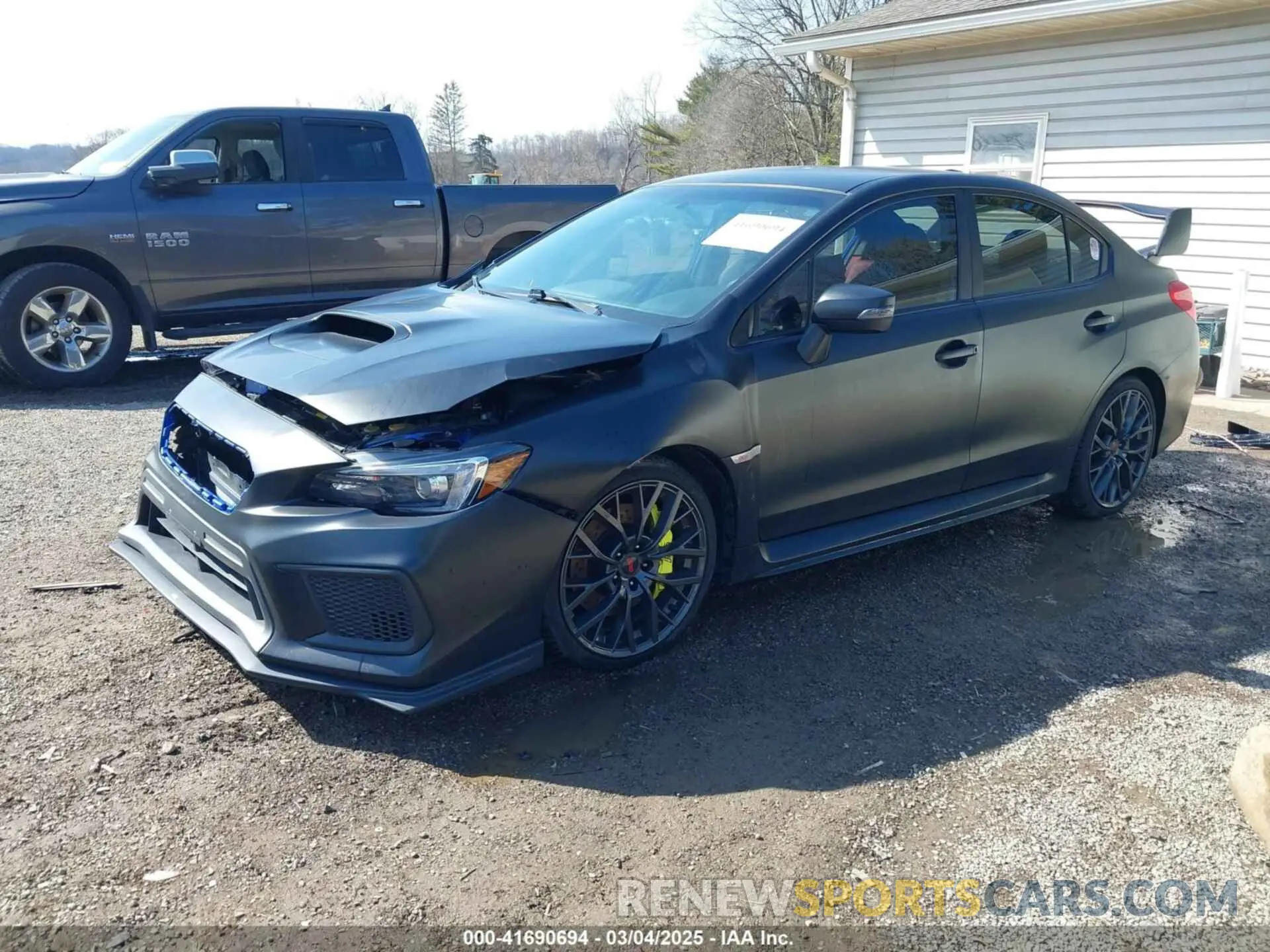 2 fotografías del automóvil dañado JF1VA2R62K9815973 SUBARU WRX STI 2019