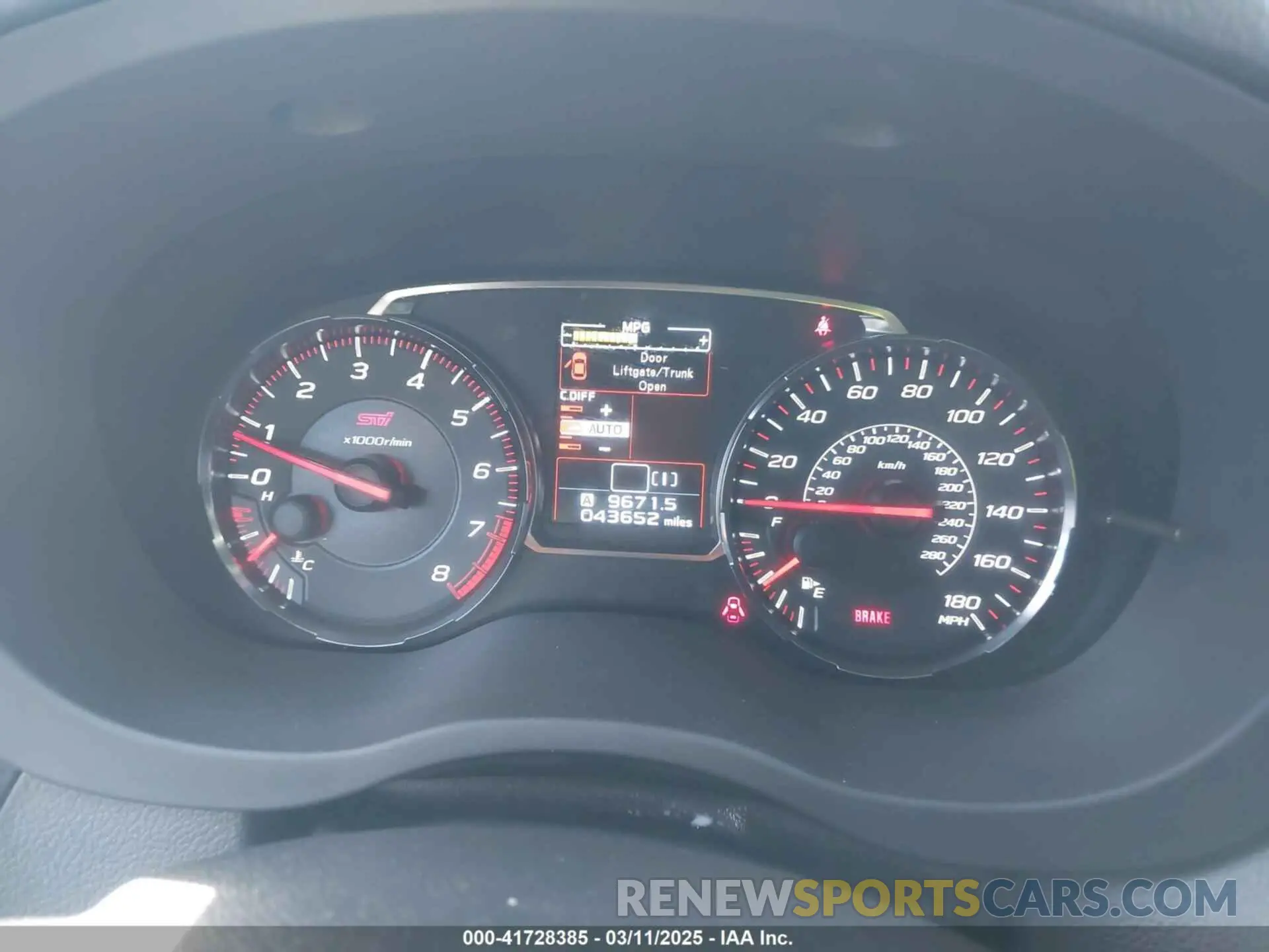 7 fotografías del automóvil dañado JF1VA2R67K9828279 SUBARU WRX STI 2019