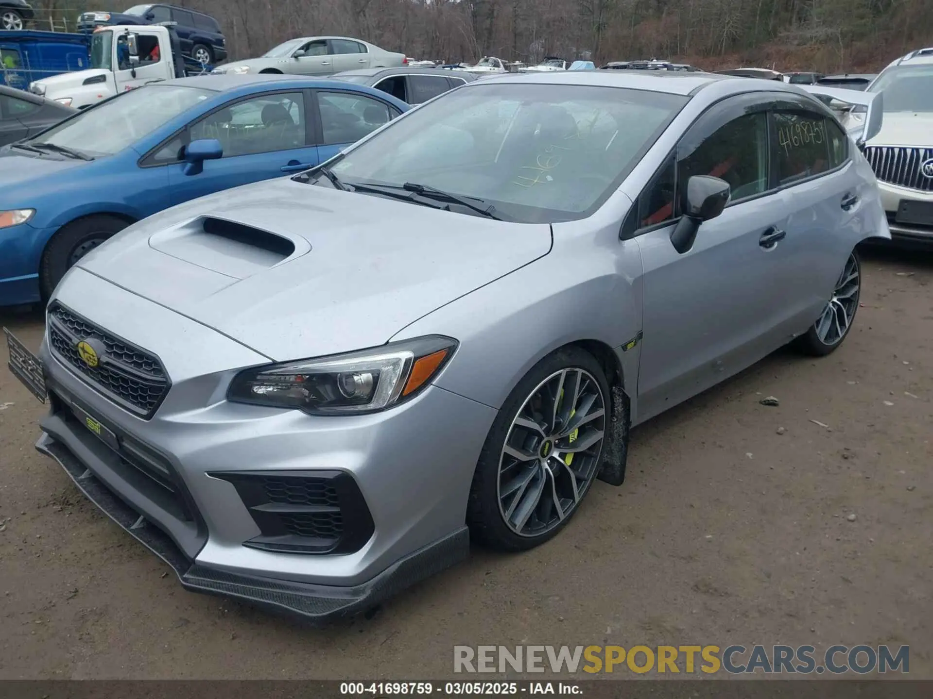 2 fotografías del automóvil dañado JF1VA2Y63L9827326 SUBARU WRX STI 2020