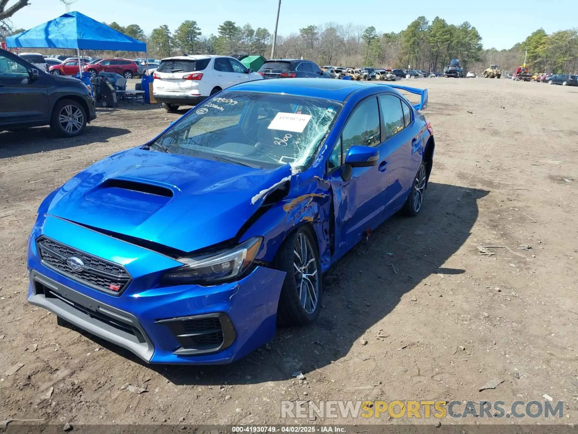 2 fotografías del automóvil dañado JF1VA2Y69L9809994 SUBARU WRX STI 2020