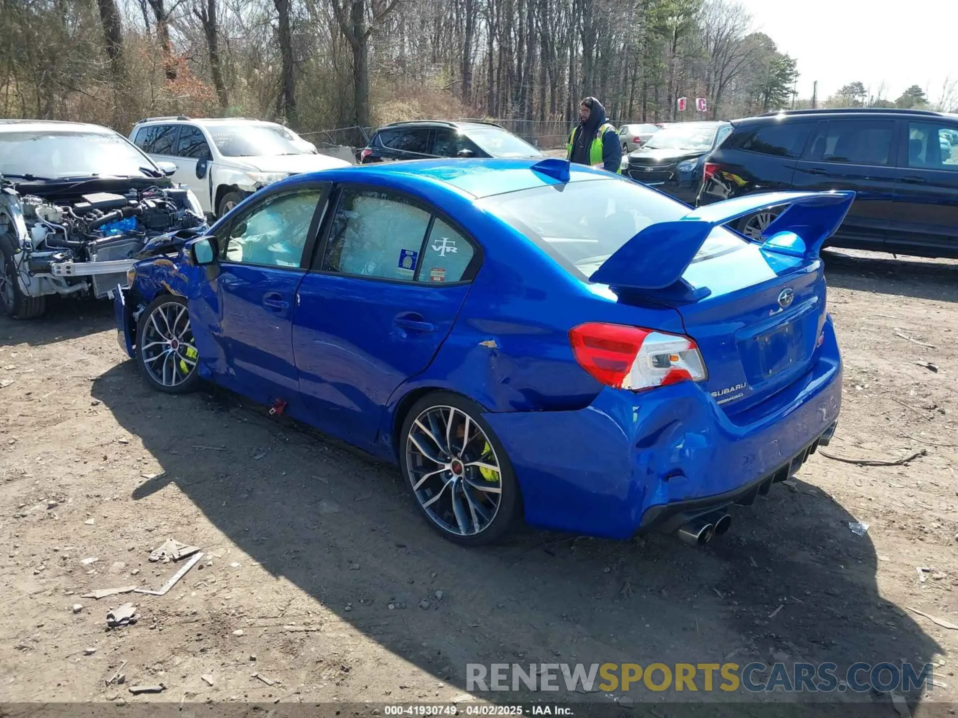 3 fotografías del automóvil dañado JF1VA2Y69L9809994 SUBARU WRX STI 2020