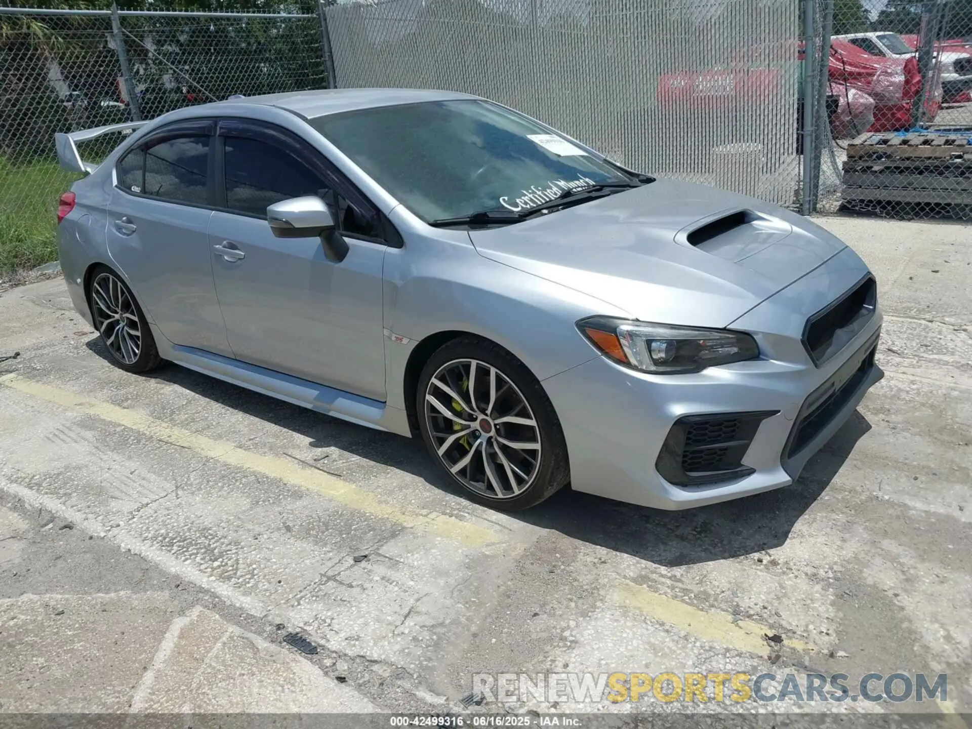 1 fotografías del automóvil dañado JF1VA2E66M9822014 SUBARU WRX STI 2021