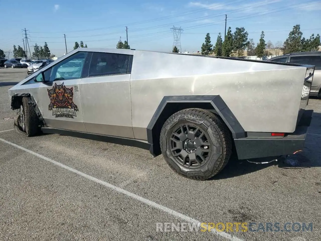 2 fotografías del automóvil dañado 7G2CEHED8RA014228 TESLA CYBERTRUCK 2024