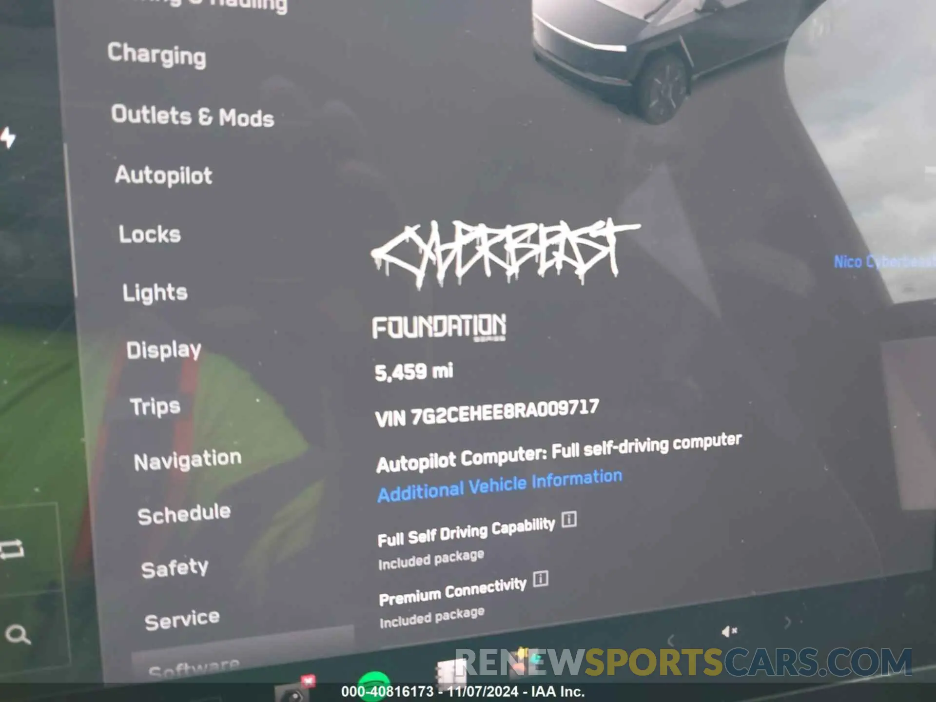 6 fotografías del automóvil dañado 7G2CEHEE8RA009717 TESLA CYBERTRUCK 2024