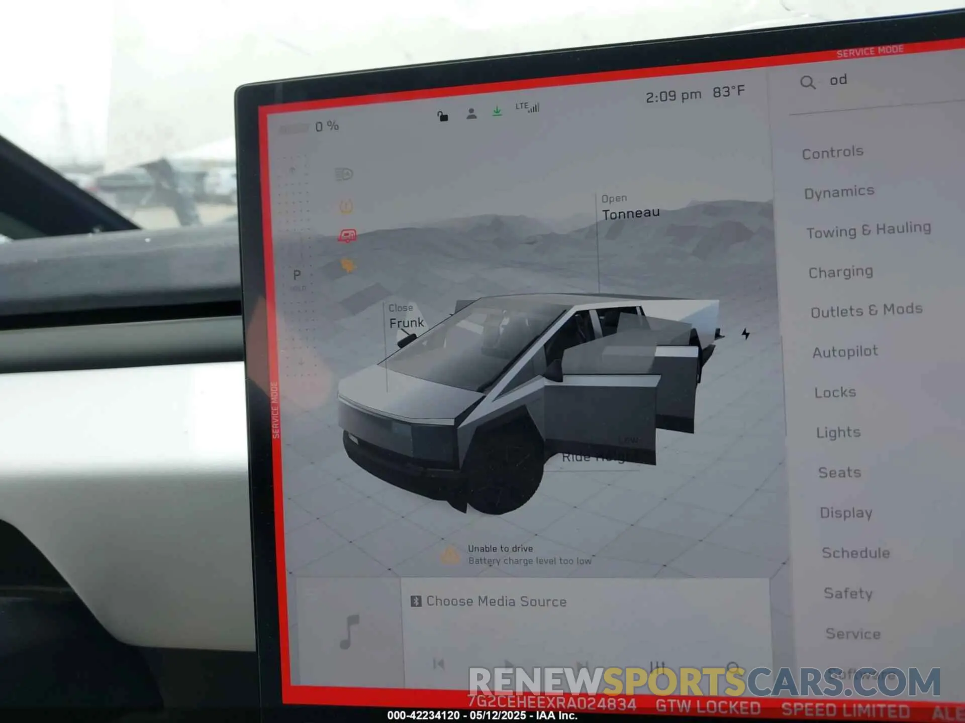 7 fotografías del automóvil dañado 7G2CEHEEXRA024834 TESLA CYBERTRUCK 2024