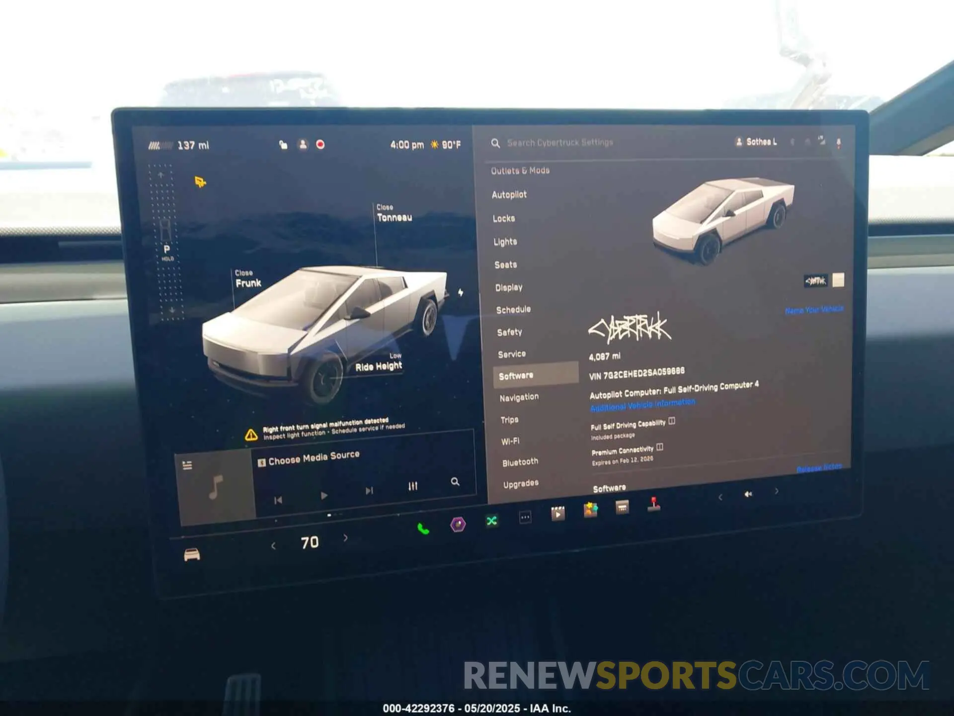 17 fotografías del automóvil dañado 7G2CEHED2SA059686 TESLA CYBERTRUCK 2025