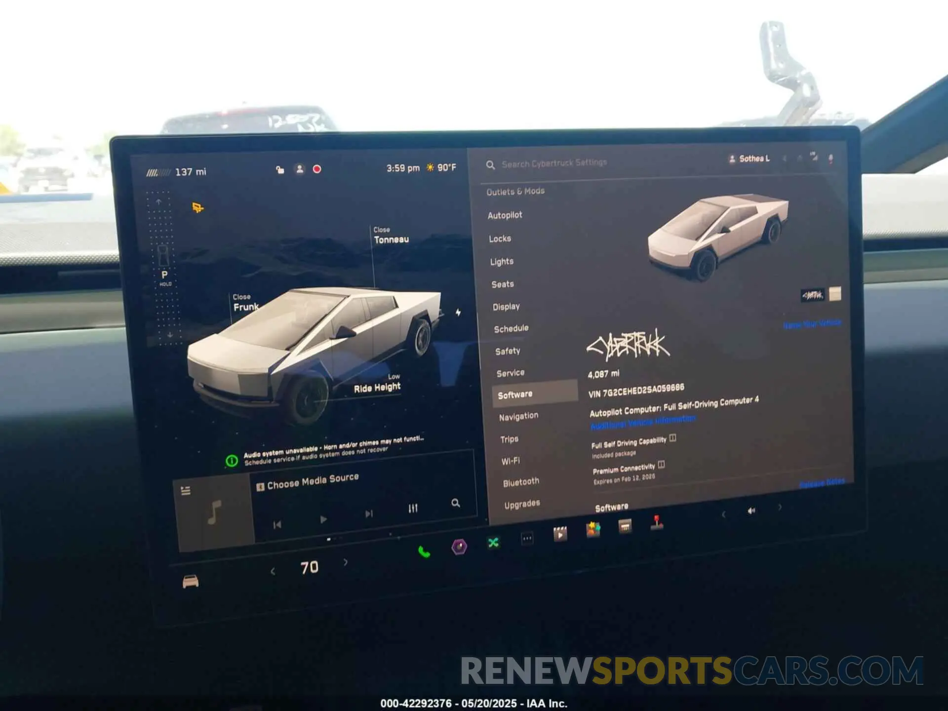 7 fotografías del automóvil dañado 7G2CEHED2SA059686 TESLA CYBERTRUCK 2025